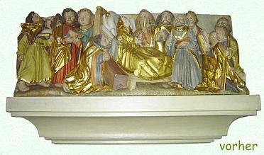 Relief mit der Darstellung vom Tod Mariens